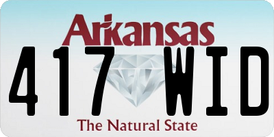 AR license plate 417WID