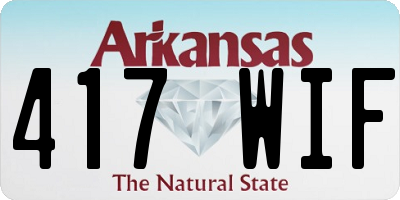AR license plate 417WIF