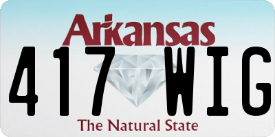 AR license plate 417WIG