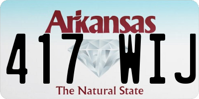 AR license plate 417WIJ