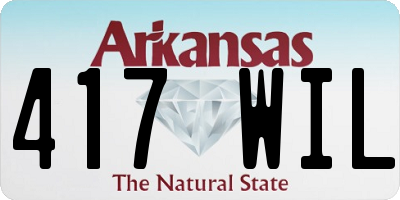 AR license plate 417WIL