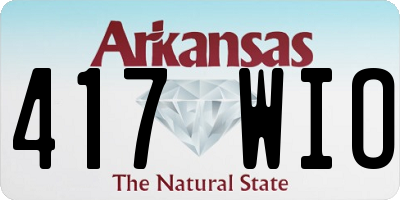 AR license plate 417WIO