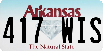 AR license plate 417WIS