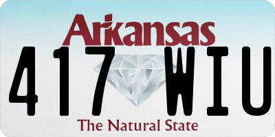 AR license plate 417WIU