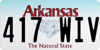 AR license plate 417WIV