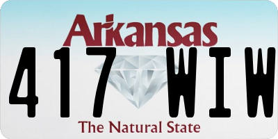AR license plate 417WIW