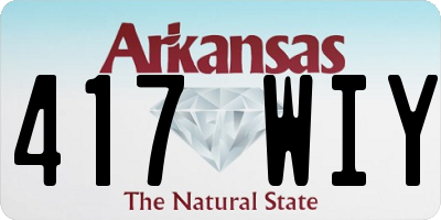 AR license plate 417WIY