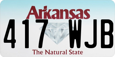 AR license plate 417WJB