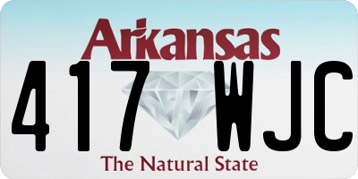 AR license plate 417WJC