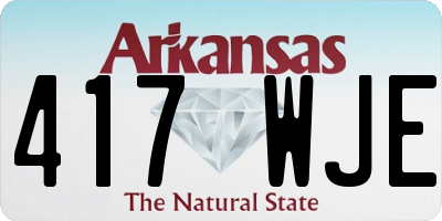 AR license plate 417WJE
