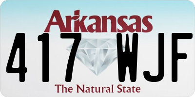 AR license plate 417WJF