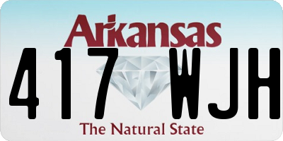 AR license plate 417WJH