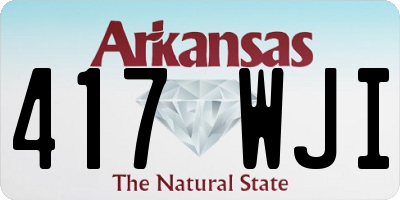 AR license plate 417WJI