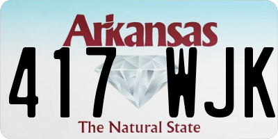 AR license plate 417WJK