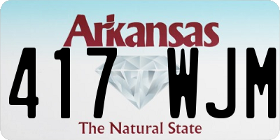 AR license plate 417WJM