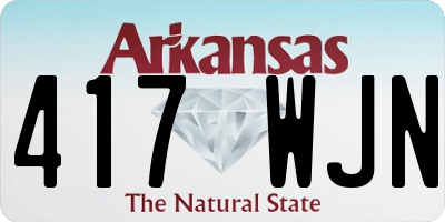 AR license plate 417WJN