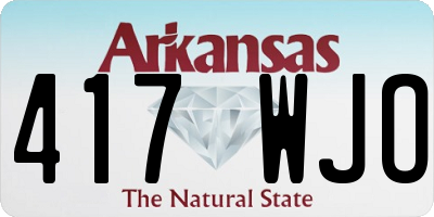 AR license plate 417WJO