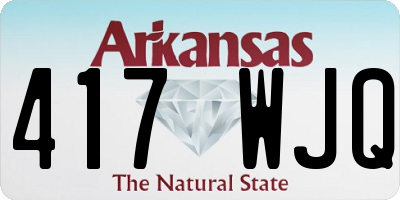 AR license plate 417WJQ