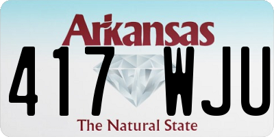 AR license plate 417WJU