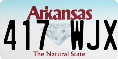 AR license plate 417WJX