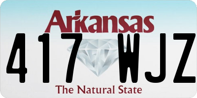AR license plate 417WJZ