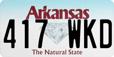 AR license plate 417WKD