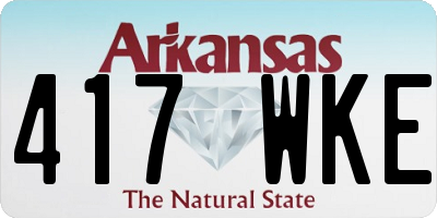 AR license plate 417WKE