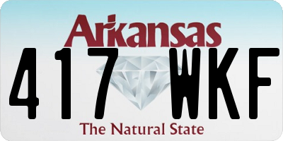 AR license plate 417WKF
