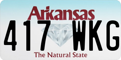 AR license plate 417WKG