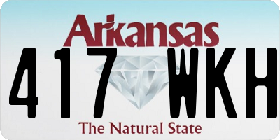 AR license plate 417WKH