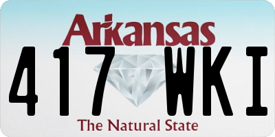 AR license plate 417WKI