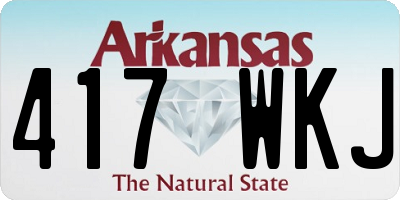 AR license plate 417WKJ