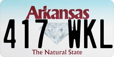 AR license plate 417WKL