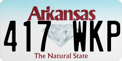 AR license plate 417WKP