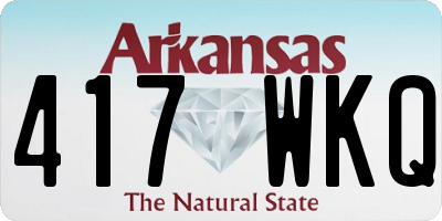 AR license plate 417WKQ