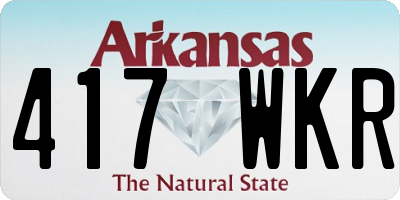 AR license plate 417WKR