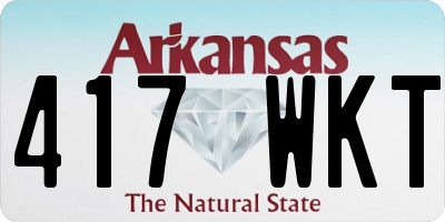 AR license plate 417WKT