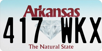 AR license plate 417WKX