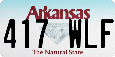 AR license plate 417WLF