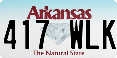 AR license plate 417WLK