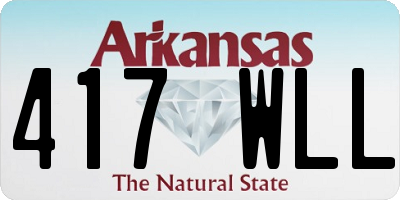 AR license plate 417WLL