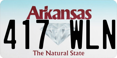 AR license plate 417WLN