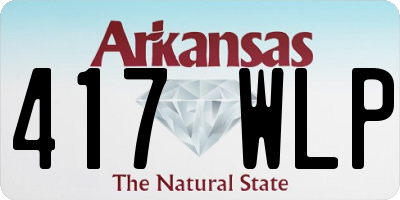 AR license plate 417WLP