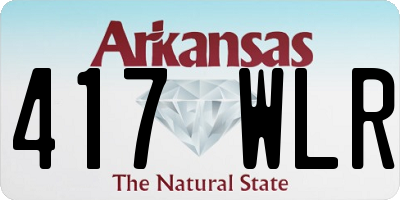 AR license plate 417WLR