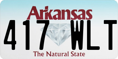 AR license plate 417WLT