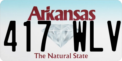 AR license plate 417WLV