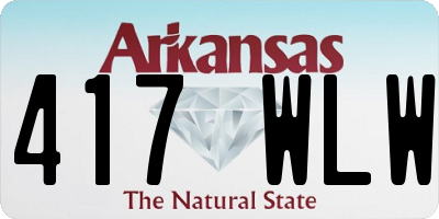 AR license plate 417WLW