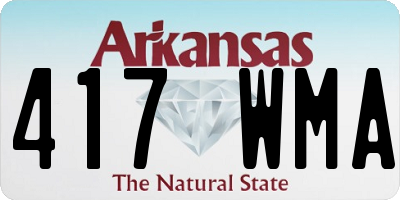 AR license plate 417WMA