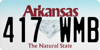 AR license plate 417WMB
