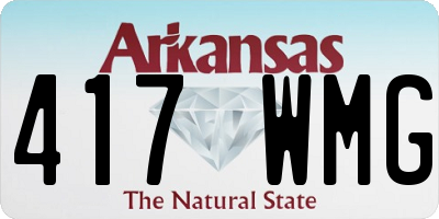 AR license plate 417WMG